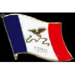 IOWA PIN STATE FLAG PIN